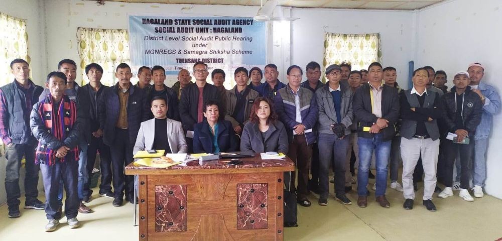 3rd Phase Social Audit Public Hearing for Financial Year 2023-24 under MGNREGS held at DRDA conference hall, Tuensang town on November 21. (Morung Photo)